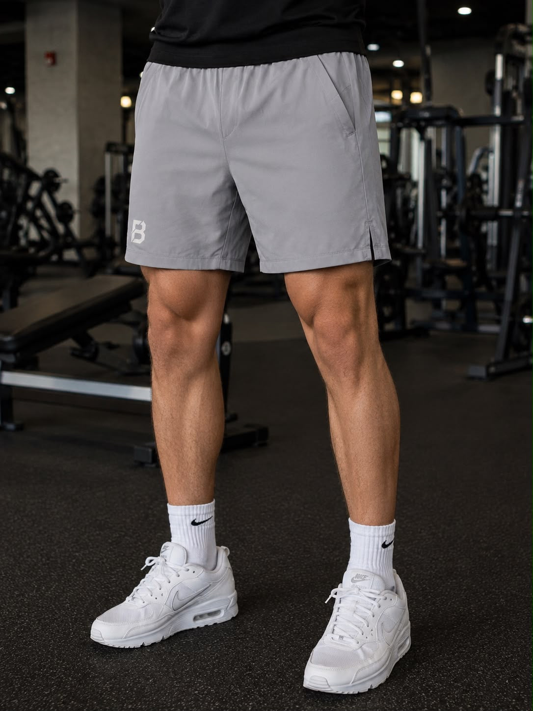 BRTL Performance Shorts – Grey Slim Fit